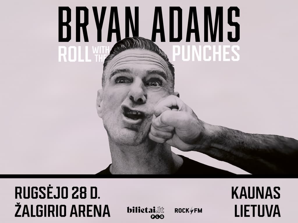 Bryanas Adamsas sugrįš į Kauną su nauja koncertine programa