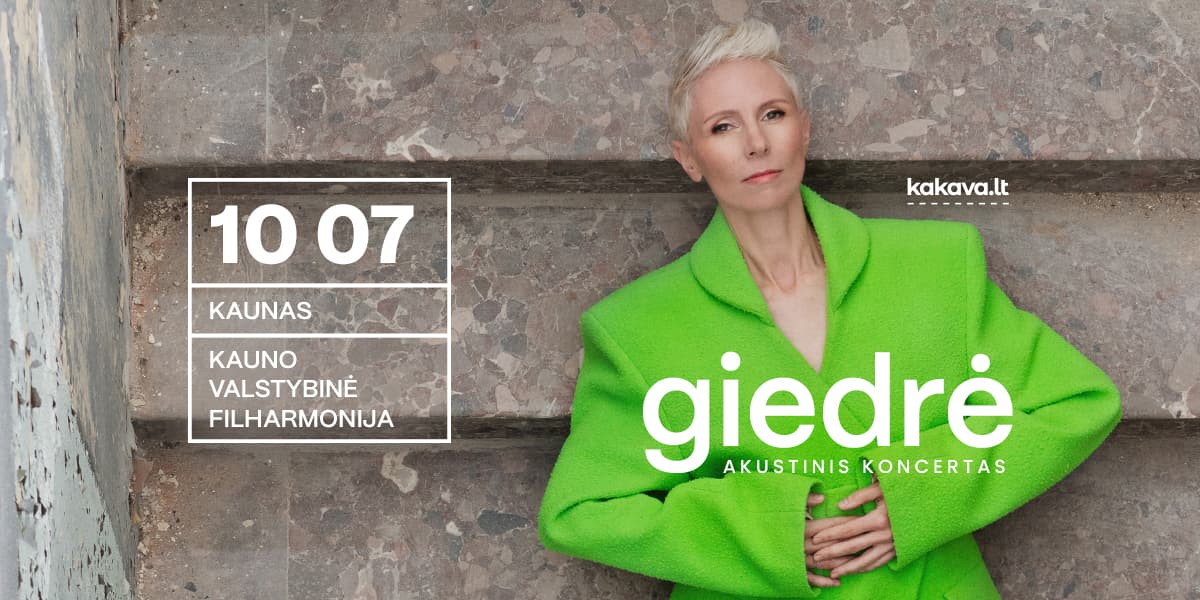 GIEDRĖ. AKUSTINIS KONCERTAS
